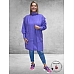 No.1 By OX Gebreide Tuniek Jurk Paisley Purple
